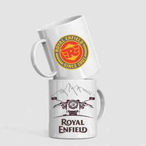 royal enfield "since 1901" coffee mug – dual sided legend logo & himalayan trail graphic